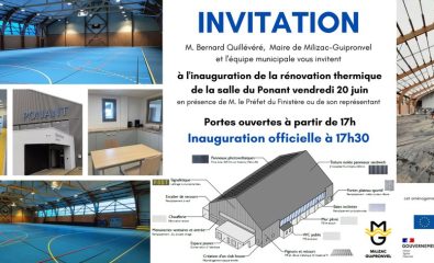 Inauguration de la rénovation thermique de salle du Ponant