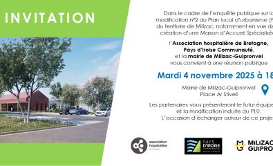 Invitation à la Réunion publique concernant la création de la MAS